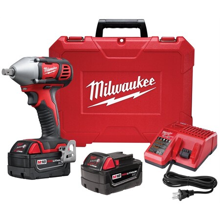 Milwaukee Tool M18â„¢ 1/2" Impact Wrench Kit with Pin Detent 2659-22